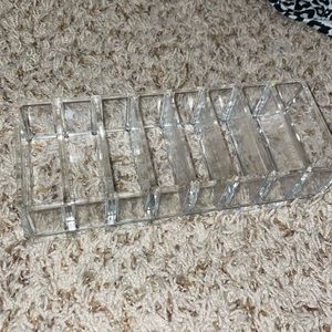 8 slot acrylic makeup compact organizer container LIKE NEW!